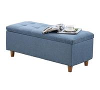 Banco de almacenamiento plegable con asiento acolchado, contenedor de almacenamiento versátil para dormitorio, sala de estar, entrada, elegante y funcional, 100 x 40 x 40 cm