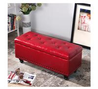 Banco de almacenamiento tapizado de gran capacidad con asiento, elegante otomana de almacenamiento para dormitorio, sala de estar y pasillo, perfecto para decoración del hogar