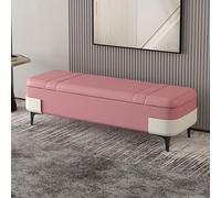 Banco de almacenamiento tapizado de piel sintética para entrada, otomano, multifuncional, sofá y cama con amplio espacio de almacenamiento para sala de estar y entrada