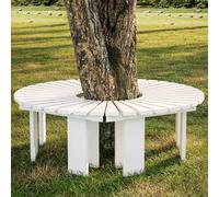 Banco de árbol semicu para exteriores, asiento curvado, taburete de flores versátil, diseño S S para crear áreas de descanso acogedoras en tu jardín