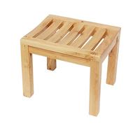 Banco de baño de madera impermeable, silla de ducha antideslizante para ancianos, asiento de spa y taburete de baño para un cómodo baño y cambio de zapatos