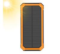 Banco de Batería Solar | 10000mAh Impermeable para Supervivencia - Cargador Solar Banco De Batería para Teléfono Móvil | para Senderismo Viaje Acampada Mochilero Festival De Música Smartphone Cámara