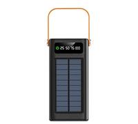 Banco De Baterías Solares, Cargador Solar Portátil Interactivo, Cargador Solar Portátil - Batería De Carga Rápida 120W, para Camping, Senderismo, Y Viajes