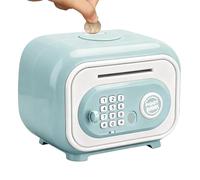 Banco de Cajeros Automáticos para Niños - Monedas ABS Fuerte Juguete | 5,12 X 7,68 X 5,71 Pulgadas Banco Eléctrico Grande Con Código Y Contraseña de Huella Digital Para Contar Ahorros De 3 a 12