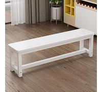 Banco de comedor de madera con patas de metal, muebles versátiles que ahorran espacio para entrada, cocina, sala de estar, dormitorio, jardín