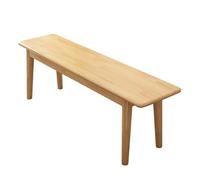 Banco de comedor rústico de madera maciza para exteriores, versátil para mesita de noche y sala de estar, 180 cm, banco rústico marrón claro para pasillo y dormitorio