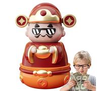 Banco de dinero de la suerte, Banco de dinero chino - Hucha de Dios de la Riqueza Bote de ahorro de dinero | Banco de ahorro de dinero decorativo de Gran capacidad para, Tarro de Almacenamiento Banco