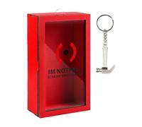 Banco de dinero transparente, banco de monedas claras - Caja de rescate de monedas - Rojo Exterior Challenge Banks for Kids Boys Girls, Birthday Cash Storage for Home Decoration