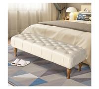 Banco de dormitorio tapizado, banco de dormitorio para el extremo de la cama, banco de piano, banco de comedor, banco de zapatos de entrada con asiento acolchado con botones para sala de estar, banco
