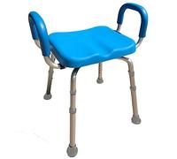 Banco de ducha con apoyabrazos. Silla de baño de lujo, calidad institucional, garantía de por vida