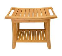 Banco de ducha de baño Spa Organizador Taburete de baño con estante de almacenamiento