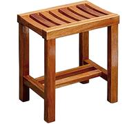 Banco de ducha de madera maciza, taburete antideslizante e impermeable para baño, jardín y sala de estar, solución de asiento cómoda y segura para personas mayores y familias