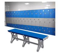 Banco de ducha de plástico ABS impermeable para gimnasio y piscina, taburete largo para vestuarios, diseño antideslizante, ideal para zonas de natación públicas e instalaciones de baño.