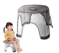 Banco de ducha portátil, impermeable, antideslizante, asiento transparente reutilizable, banco de esquina ajustable y duradero para baño, mesita de noche, pequeños espacios de ducha, taburete de