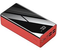 Banco de energía, Cargador portátil PowerBank 40000-80000Mah Cargador USB portátil 4 Salidas 3 entradas Pantalla LED, Cable de batería Externo para Todos los teléfonos móviles, Carga rápida,