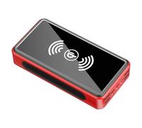 Banco De Energía Con Cargador Solar - Batería Impermeable De 30000 MAh, Diseño De Linterna LED | Cargador De Teléfono Portátil Con Energía Solar, Creativos De Larga Duración, Para Acampar Al Aire Libr