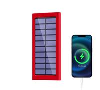 Banco de energía con energía Solar | Cargador de teléfonos móviles, Paquete de baterías externas de 10000 mAh Power Bank para Caminatas Camping Survival Actividades al Aire Libre