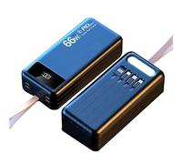 Banco De Energía De 100000 MAh For Cargador Portátil For Acampar Al Aire Libre con Batería Externa De 8 Salidas Y 3 Entradas con Pantalla LED For Teléfonos Tabletas(D,100000mAh)