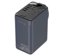 Banco de energía de alta capacidad de 80000 mAh, PD de 30 W, carga rápida, 22,5 W, portátil, USB C, con 5 salidas y visualización LCD, banco de baterías para iPhone, Samsung, iPad, MacBook y camping