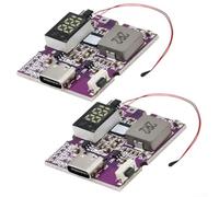 Banco de energía de carga rápida de 22 módulos de 5 W con pantalla digital, 2 piezas que ofrecen múltiples protocolos de carga (pantalla digital C)