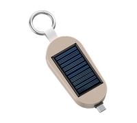 Banco De Energía del Cargador De Teléfono Solar - Banco De Energía Portátil De 3000 MAh Tipo C con Llavero | Carga De Reloj Inalámbrico | 4.33 * 3.07 * 1.42in | Cargador De Viajes con Energía Solar