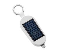 Banco De Energía del Cargador De Teléfono Solar - Banco De Energía Portátil De 3000 MAh Tipo C con Llavero | Carga De Reloj Inalámbrico | 4.33 * 3.07 * 1.42in | Cargador De Viajes con Energía Solar