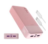 Banco de energía JUOVI Carga rápida, 20000mAh 45W Cargador portátil, Samsung Super Carga rápida con Pantalla LED Cargador de teléfono portátil, USB C Power Bank para MacBook, para iPhone 15 14 13 Pro