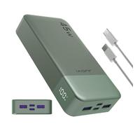 Banco de energía JUOVI Carga rápida, 20000mAh 45W Cargador portátil, Samsung Super Carga rápida con Pantalla LED Cargador de teléfono portátil, USB C Power Bank para MacBook, para iPhone 15 14 13 Pro