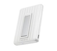 Banco de energía magnético EcoFlow Rapid 10000 mAh, Carga magnética de 7,5W, inalámbrico, Carga de 30W con USB-C, Recarga de 30W, para iPhone 16/15/14/13/12, con Estuche de Carga inalámbrica-Blanco