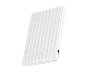 Banco de energía magnético EcoFlow Rapid 5000mAh, Carga magnética de 7,5 W, Cargador portátil inalámbrico, Carga de 20W con USB-C, para iPhone 16/15/14/13/12, con Estuche de Carga inalámbrica-Blanco