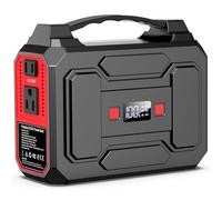 Banco de energía portátil de 146 Wh, 200 W de pico (100 W nominal), banco de energía solar con salida de CA de 110 V para camping, cargador solar, batería externa de 39600 mAh para emergencias en el