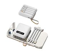 Banco de energía portátil, gran capacidad de 20000 mAh, carga rápida, diseño duradero, tesoro de carga de cuatro cables para necesidades de energía sobre la marcha