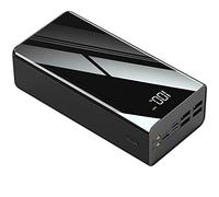 Banco de energía portátil para teléfono de 60 000 mAh con Puerto USB C/USB Tipo C/batería Externa portátil/Compatible con el 99% de los Equipos electrónicos del Mercado, Color Negro