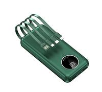 Banco de energía, PowerBank Mini Viene con Cuatro Cables de 30,000 mAh de Gran Capacidad de Carga, Tesoro de teléfono móvil Universal portátil (Color: Blanco)
