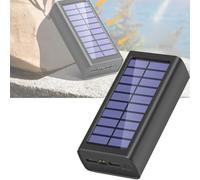 Banco De Energía Solar 30000/50000/100000mAh, Cargador Portátil For Exteriores, Impermeable, Cargador De Teléfono De Alta Capacidad con Luz LED, USB Dual For Camping, Senderismo, Viajes(100000MAH)