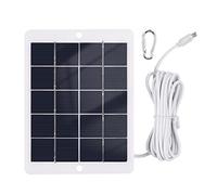 Banco de energía solar 3W 5V Cargador de panel solar inalámbrico portátil a prueba de agua para acampar con enchufe USB para cargar teléfonos móviles Mini ventiladores Luz LED