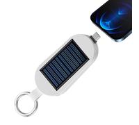 Banco De Energía Solar | Cargador De Llavero De 3000 MAh con Puerto Tipo C Puerto Wireless Watch Cargando Mini Batterías Solares Portátiles De 4 En 1 para Viajar Al Aire Libre Camping Mobile
