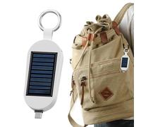 Banco De Energía Solar - Cargador Llavero, Unidad De Reloj Inalámbrico, Batería Portátil Tipo C 3000 MAh, Accesorio De Energía De Rescate Exterior, Equipo De Viaje Para Puerto Teléfono