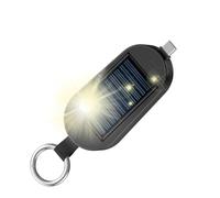 Banco De Energía Solar - Cargador Llavero, Unidad De Reloj Inalámbrico, Batería Portátil Tipo C 3000 MAh, Accesorio De Energía De Rescate Exterior, Equipo De Viaje Para Puerto Teléfono