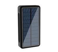 : Banco de energía solar - Cargador portátil de carga rápida de 50,000 mAh Batería externa impermeable de alta capacidad de alta capacidad | dul USB Solar teléfono móvil, tableta, viajes de emergencia