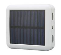 Banco de Energía Solar para Teléfono, Banco de Energía Solar de 20000 MAh con 2 Puertos USB, Puertos USB C, Puertos Micro USB, Banco de Energía Solar con Cable de Carga, para (Blanco)