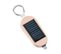 Banco De Energía Solar Tipo C - Llavero Portátil, Cargador Tipo C Compacto Ligero | Camping De Teléfono Móvil Para Relojes Al Aire Libre De Larga Duración, Diseño De Llavero Sol