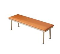 Banco de entrada moderno con asiento de cuero tapizado, fácil de montar, minimalista, para exteriores, cambio de zapatos, banco para sala de estar y dormitorio, 12.9 x 16.5 x 31.5 pulgadas