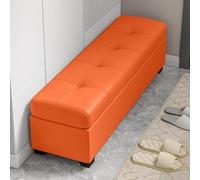 Banco De Entrada Ultradelgado con Almacenamiento, Taburete Abatible para Cambiarse Los Zapatos con Asiento Acolchado, Banco Delgado para Pasillo, Dormitorio, Entrada O F 90cm/35.4in