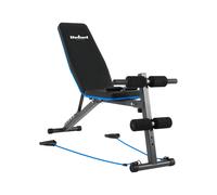 Banco de entrenamiento inclinado ajustable con bloqueo de pierna y bandas elásticas REBEL ACTIVE RBA-2003