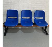 Banco de espera transpirable de 3 plazas para clínicas, aeropuertos, hospitales y salones, diseño cómodo para mejorar la experiencia del paciente y del cliente