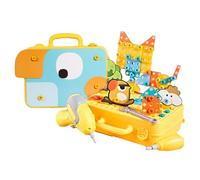 Banco De Herramientas De Juguete - Educativo Realista Divertido para Desarrollo de Habilidades,Mesa De Trabajo para Niños,para Niños Jugar Mecánico Patio Coche Tiempo en Familia Escuela Hogar