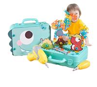 Banco De Herramientas Infantil | Juegos Educativos Multifuncionales Divertidos Y Realistas - Mesa De Trabajo Para Niños | Para Juegos De Mecánica Familiar En Casa Escuela Oficina Y Actividades Sociale