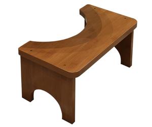 Banco de inodoro - 14,57 x 7,87 x 6,69 pulgadas, escalera de baño | Taburete de inodoro asiento de madera, reposapiés bajo, caminar para macetas doméstico, para adultos y hogar, cuarto de ba