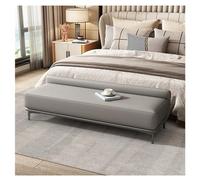Banco de interior para dormitorio Banco de almacenamiento Banco de entrada moderno Banco de extremo de cama Banco otomano tapizado de cuero for dormitorio for pie de cama Banco copetudo Reposapiés Tab